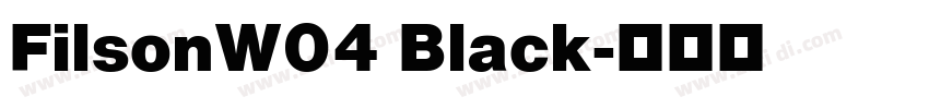 FilsonW04 Black字体转换